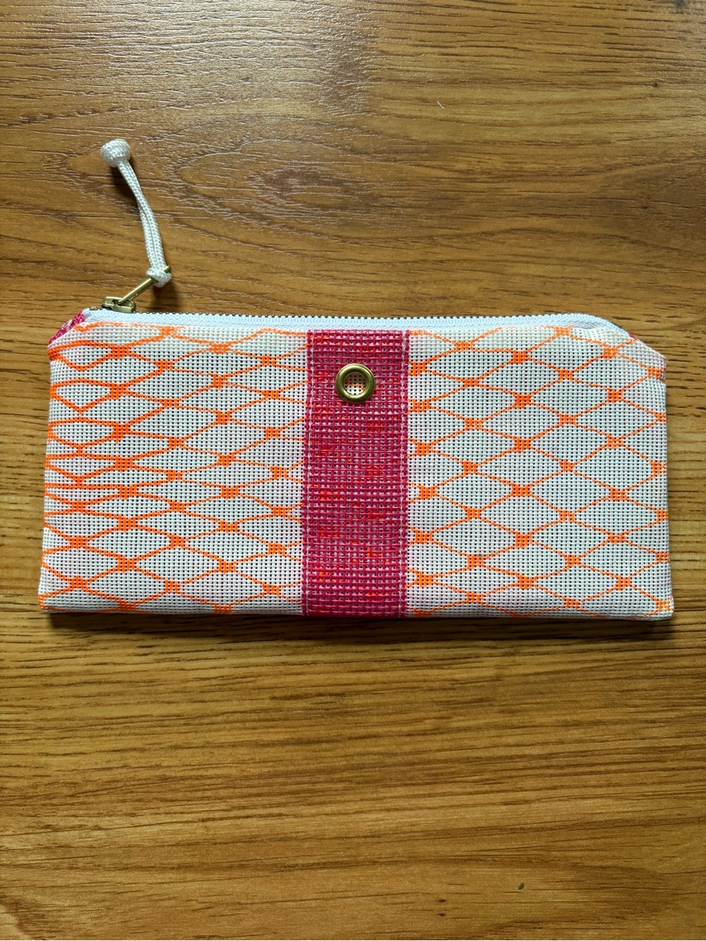 Alaina Marie Bait Bag Clutch Pink White Coral